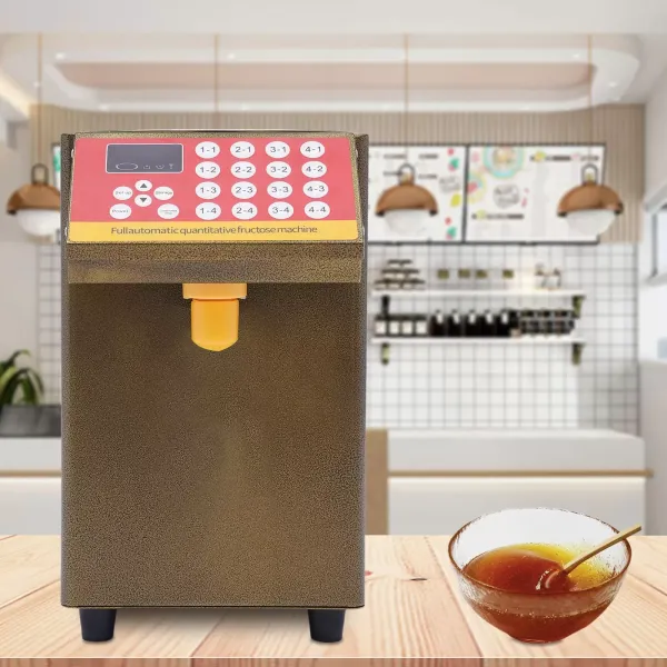 Automatic Fructose Dispenser Syrup Dispenser 400W Quantitative Bubble Tea Fructose Machine 8L Measuring Cup