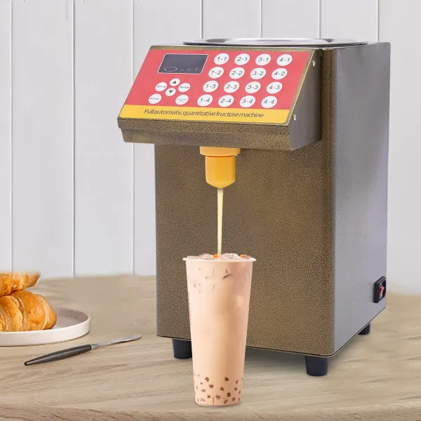 Automatic Fructose Dispenser Syrup Dispenser 400W Quantitative Bubble Tea Fructose Machine 8L Measuring Cup