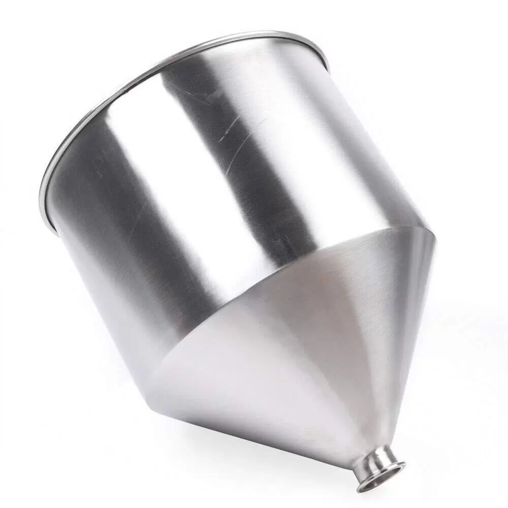 30L Large Volume Stainless Steel Container For Pneumatic Paste 304 Stainless Steel Funnel Stainless Steel Hopper Applied To The Liquid