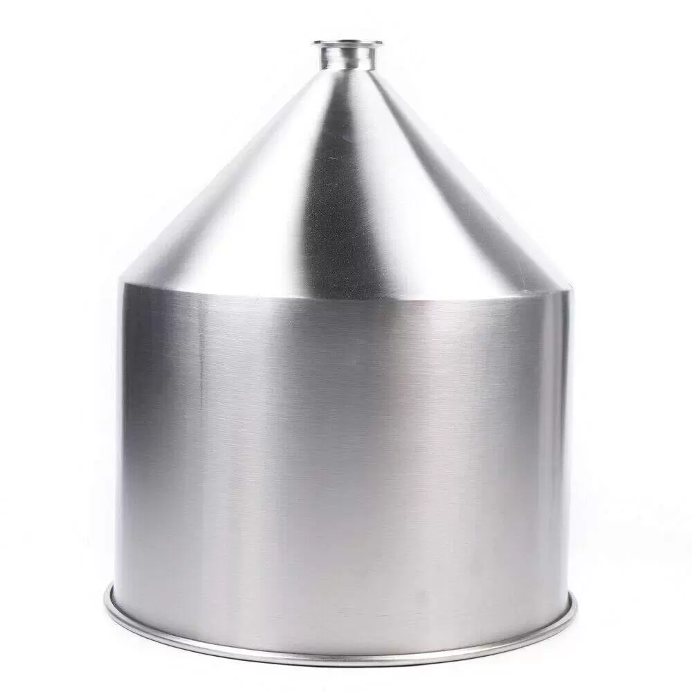 30L Large Volume Stainless Steel Container For Pneumatic Paste 304 Stainless Steel Funnel Stainless Steel Hopper Applied To The Liquid