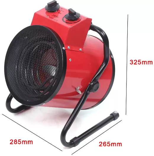 Industrial fan heater 3 kW - 3000 W - 220-240 V - Electric heating - Industrial heating