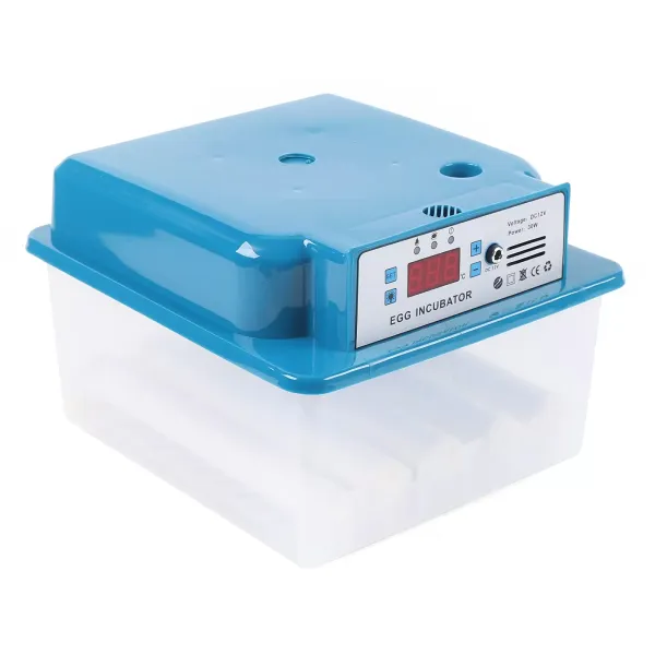 Fully Automatic 16 Egg Incubator Dual Power Supply Intelligent Incubator Small Automatic Temperature Regulation Water Heater 30W 21 x 24 x 18 cm