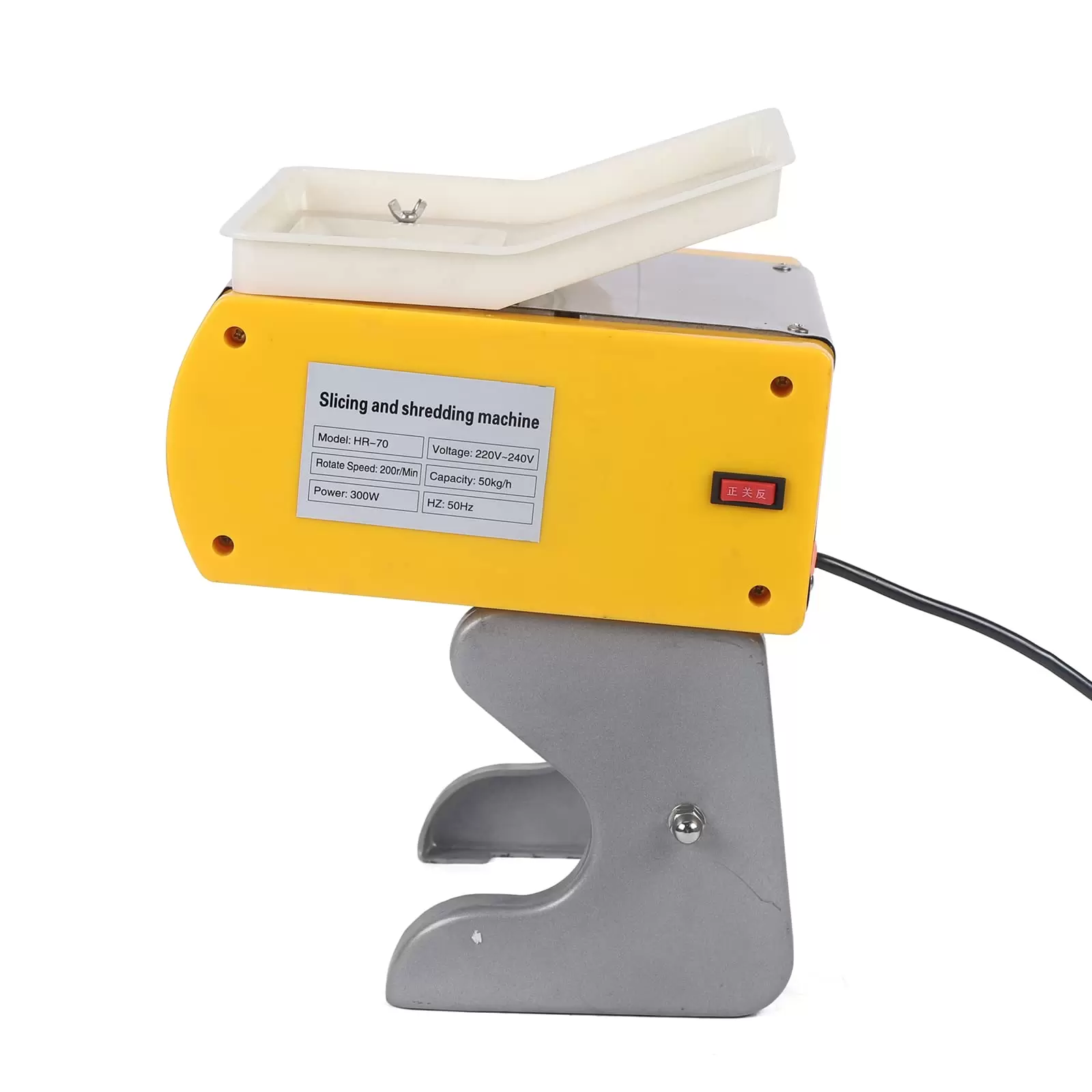 300 W Universal Slicer 50 Kg/h Electric Slicer For Vegetables And Meat Slices 19.5 X 18.5 X 38 Cm Chop And Dice For Vegetables And Slices Of Meat