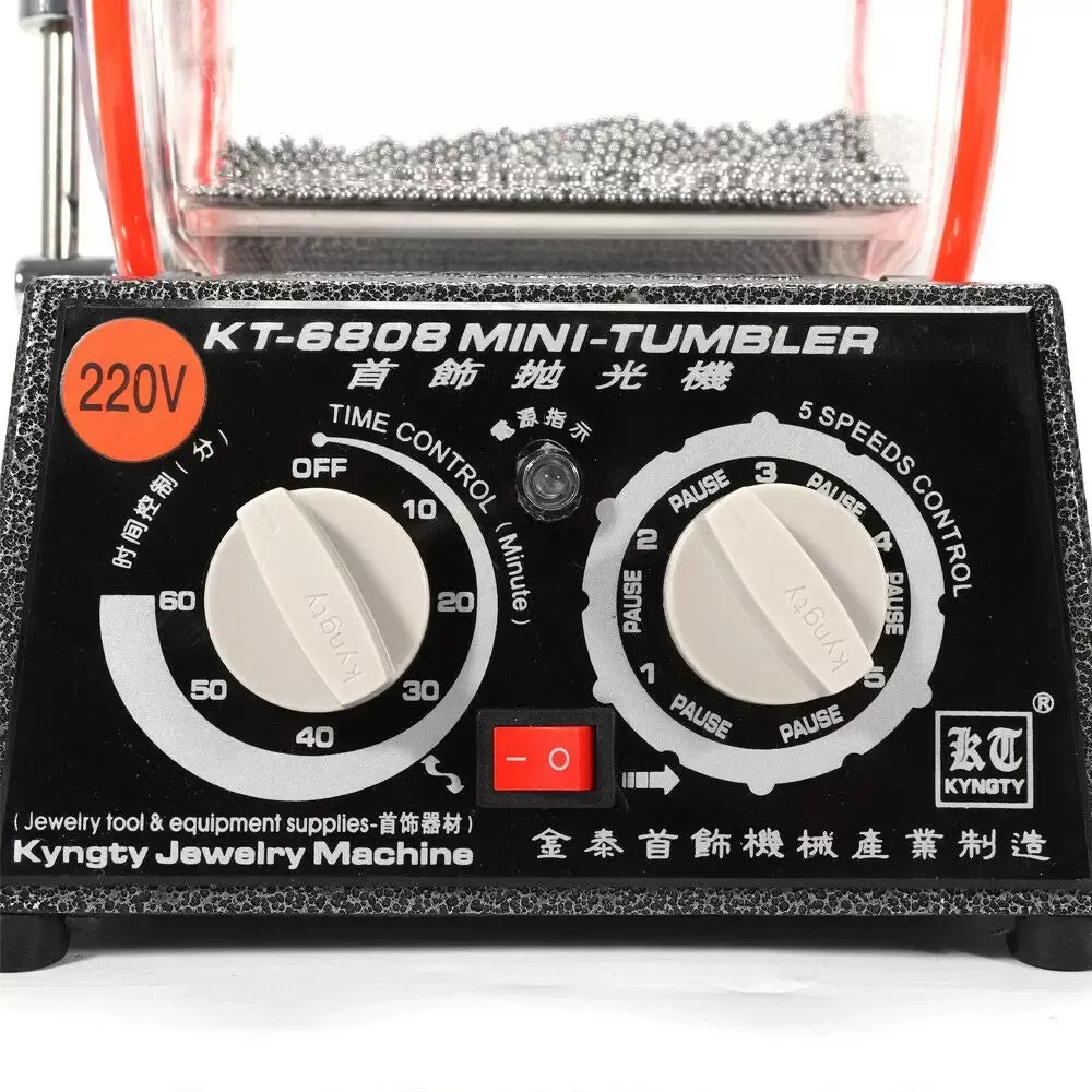 Jewelry Polisher Machine, Tumbler Rotary 3Kg Tumbler Jewelry Polisher, Rotary Tumbler Jewelry Polishing Kit, With Free Polishing Bead 45W 220V