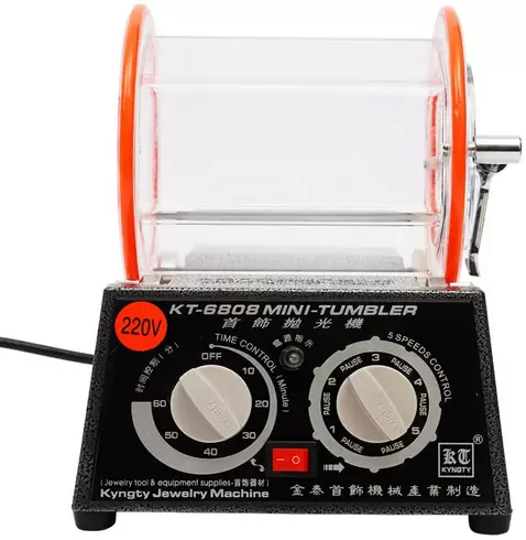 Jewelry Polisher Machine, Tumbler Rotary 3Kg Tumbler Jewelry Polisher, Rotary Tumbler Jewelry Polishing Kit, With Free Polishing Bead 45W 220V