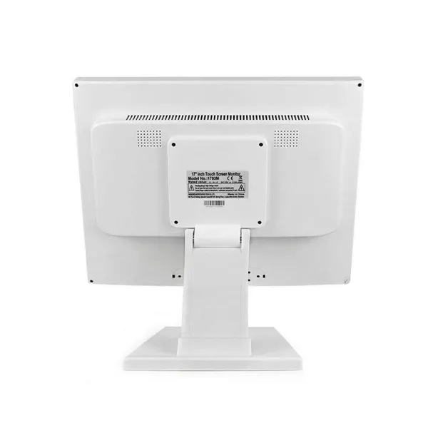 17 Inch Touchscreen Monitor Touch Screen Pos LCD Touchscreen Monitor With Adjustable Pos Stand For Retail Restaurant 4-wire Resistive Touchscreen
