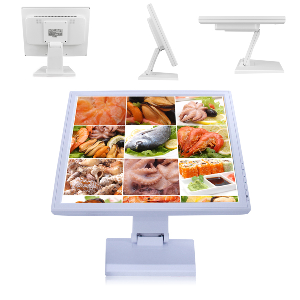 17 Inch Touchscreen Monitor Touch Screen Pos LCD Touchscreen Monitor With Adjustable Pos Stand For Retail Restaurant 4-wire Resistive Touchscreen 17 Inch Touchscreen Monitor Touch Screen Pos LCD Touchscreen Monitor With Adjustable Pos Stand For Retail Restaurant 4-wire Resistive Touchscreen