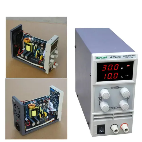 DC Power Supply Adjustable Laboratory Power Supply 0-30V 0-10A with Digital Display Current Limitation Protection Temperature Regulation DC Power Supply Adjustable Laboratory Power Supply 0-30V 0-10A with Digital Display Current Limitation Protection Temperature Regulation