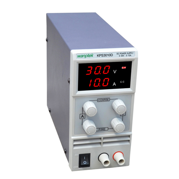DC Power Supply Adjustable Laboratory Power Supply 0-30V 0-10A with Digital Display Current Limitation Protection Temperature Regulation