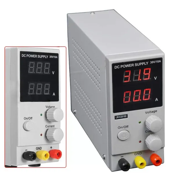 0-30V 0-10A DC Adjustable Power Supply Unit with LED Display 0-30V 0-10A Regulated DC Power Supply Adjustable Variable Lab Power Supply 220V