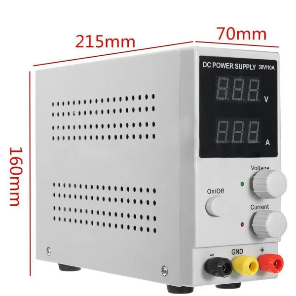 0-30V 0-10A DC Adjustable Power Supply Unit with LED Display 0-30V 0-10A Regulated DC Power Supply Adjustable Variable Lab Power Supply 220V