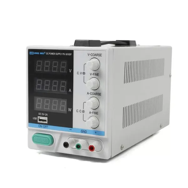 Laboratory Power Supply Transformer Adjustable Power Supply 0-30V 0-10A, LED Digital Display Power Supply with USB Interface Factory Maintenance