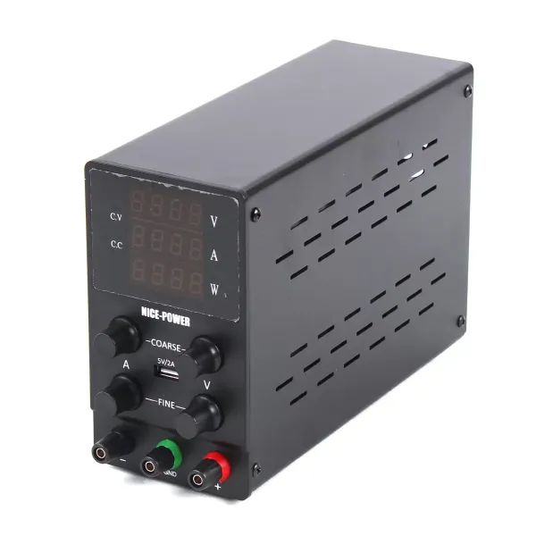Adjustable DC Lab Power Supply with 4 Digit LED Display 0-30V 0-10A Stabilize Lab Power Supply Adjustable DC Lab Power Supply with 4 Digit LED Display 0-30V 0-10A Stabilize Lab Power Supply