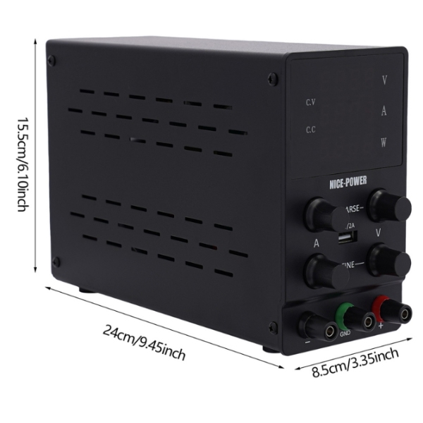Adjustable DC Lab Power Supply with 4 Digit LED Display 0-30V 0-10A Stabilize Lab Power Supply Adjustable DC Lab Power Supply with 4 Digit LED Display 0-30V 0-10A Stabilize Lab Power Supply