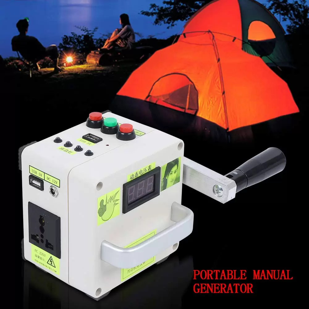 220V capacitive hand crank generator, small hand crank generator new emergency charger portable power supply 220V capacitive hand crank generator, small hand crank generator new emergency charger portable power supply