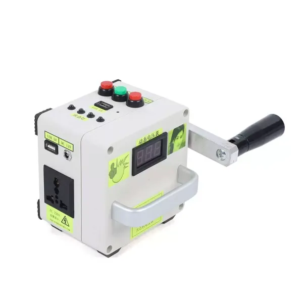 220V capacitive hand crank generator, small hand crank generator new emergency charger portable power supply