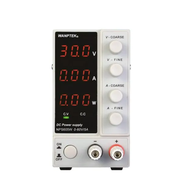 NPS605W DC Power Supply Adjustable Digital 220V 0-60V 0-5A Regulate Output Laboratory Power Supply with LED Display Switching Power Supplies for Measuring Instrument NPS605W DC Power Supply Adjustable Digital 220V 0-60V 0-5A Regulate Output Laboratory Power Supply with LED Display Switching Power Supplies for Measuring Instrument
