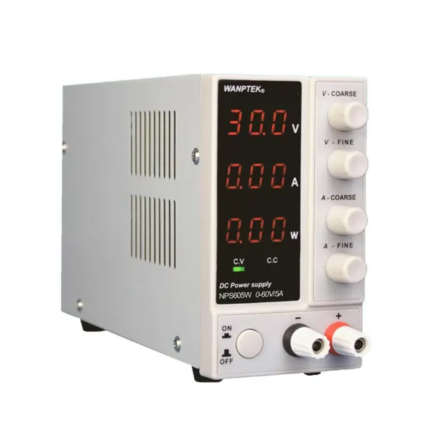 NPS605W DC Power Supply Adjustable Digital 220V 0-60V 0-5A Regulate Output Laboratory Power Supply with LED Display Switching Power Supplies for Measuring Instrument