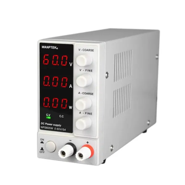 NPS605W DC Power Supply Adjustable Digital 220V 0-60V 0-5A Regulate Output Laboratory Power Supply with LED Display Switching Power Supplies for Measuring Instrument