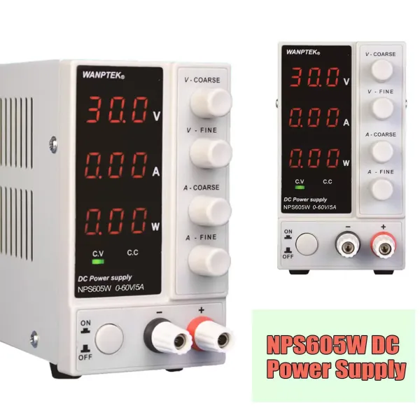 NPS605W DC Power Supply Adjustable Digital 220V 0-60V 0-5A Regulate Output Laboratory Power Supply with LED Display Switching Power Supplies for Measuring Instrument