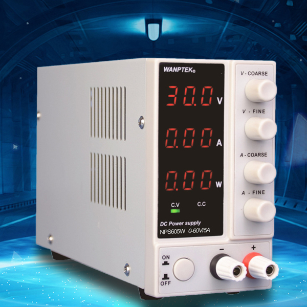 NPS605W DC Power Supply Adjustable Digital 220V 0-60V 0-5A Regulate Output Laboratory Power Supply with LED Display Switching Power Supplies for Measuring Instrument