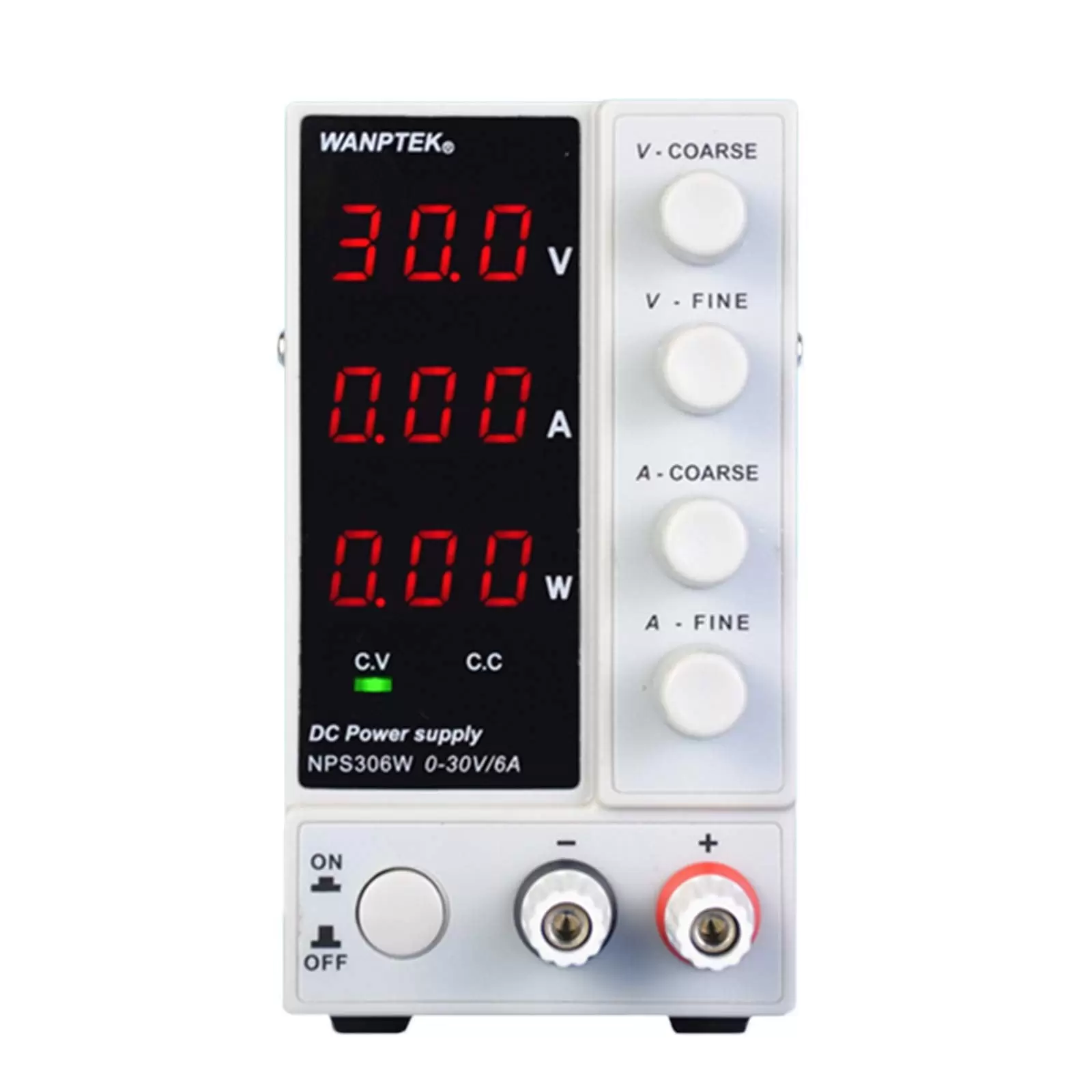 Adjustable Laboratory Power Supply 0-30V 0-6A LCD Displays DC Laboratory Power Supply Stabilized Power Supply 23*7*13cm NPS306W Easy to Use