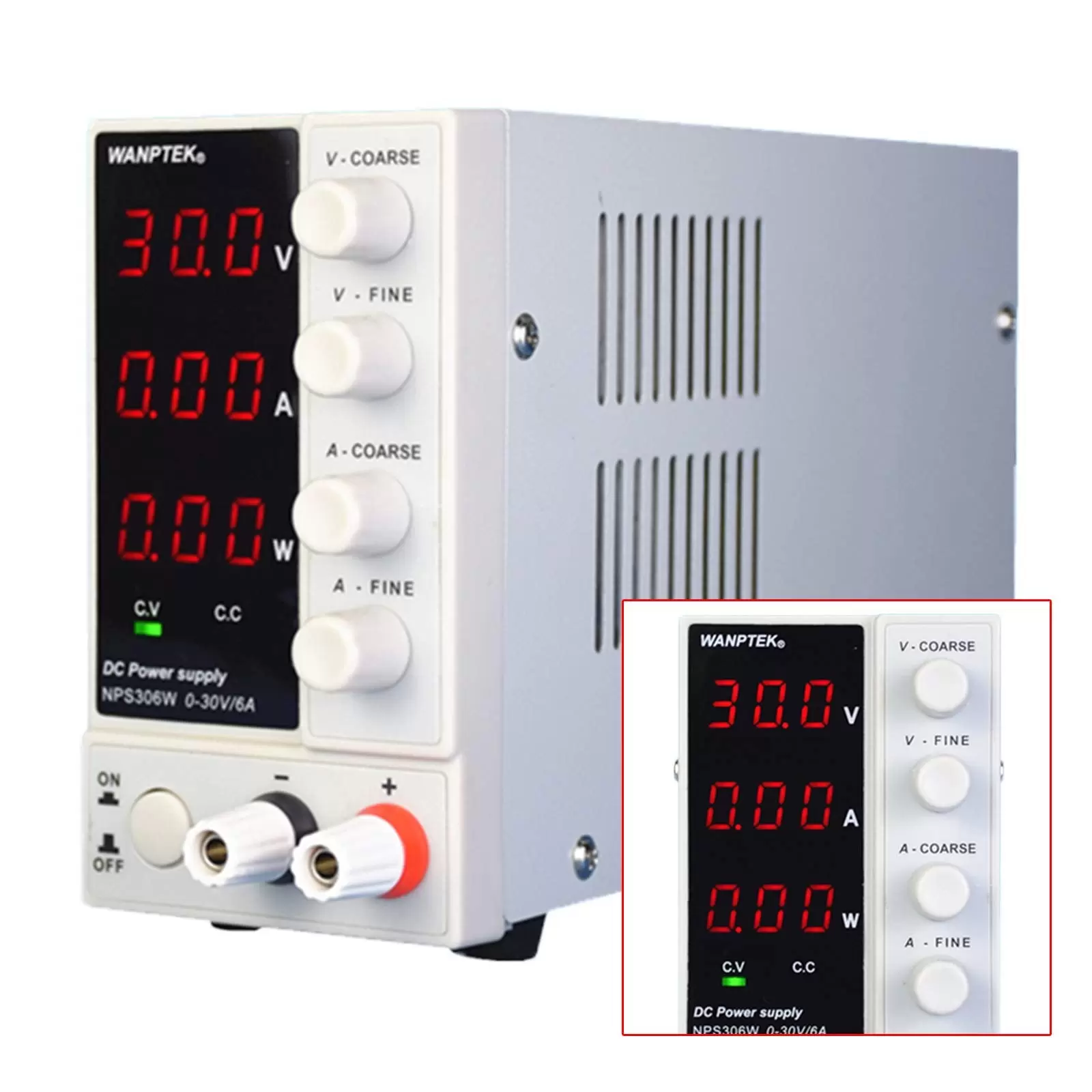 Adjustable Laboratory Power Supply 0-30V 0-6A LCD Displays DC Laboratory Power Supply Stabilized Power Supply 23*7*13cm NPS306W Easy to Use Adjustable Laboratory Power Supply 0-30V 0-6A LCD Displays DC Laboratory Power Supply Stabilized Power Supply 23*7*13cm NPS306W Easy to Use