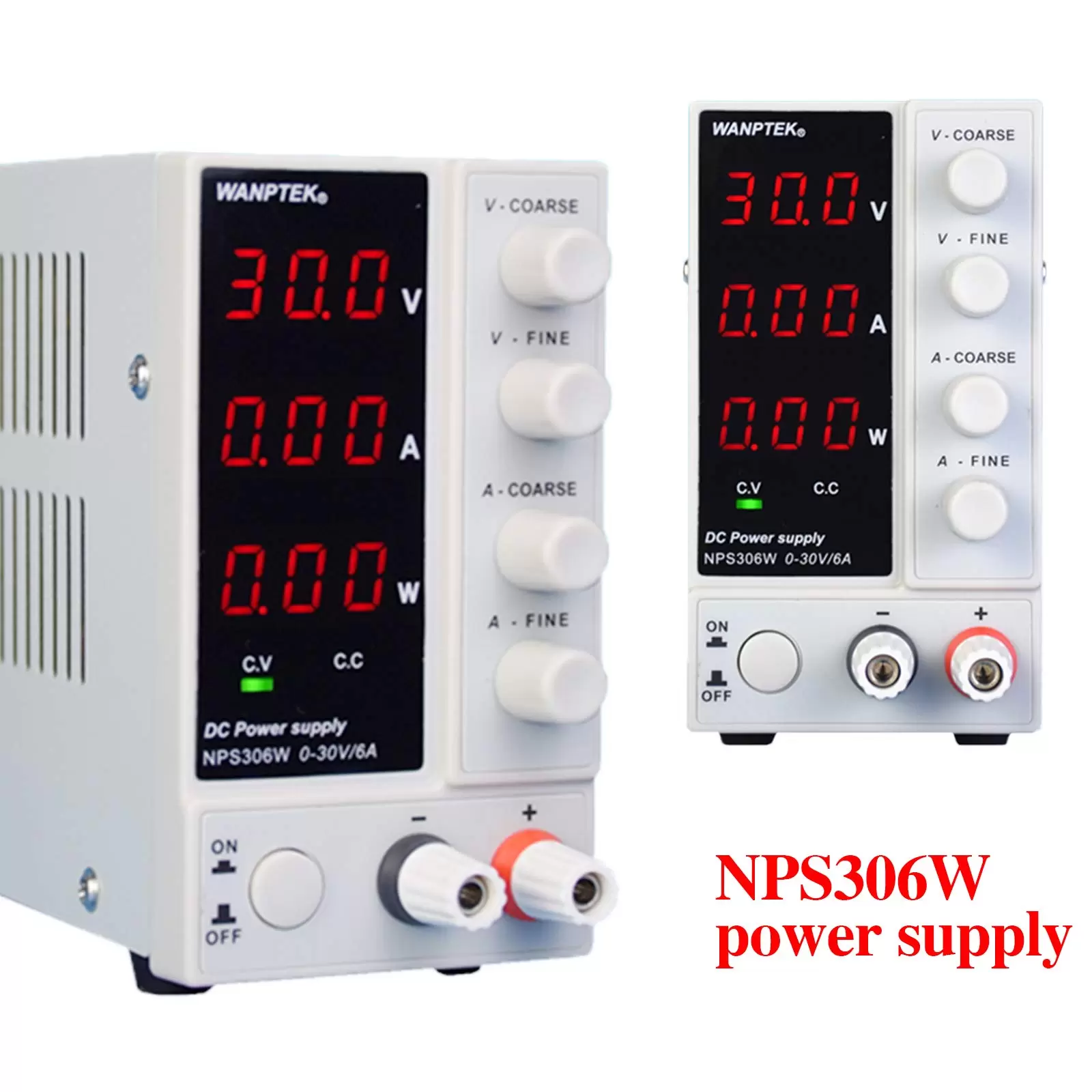 Adjustable Laboratory Power Supply 0-30V 0-6A LCD Displays DC Laboratory Power Supply Stabilized Power Supply 23*7*13cm NPS306W Easy to Use Adjustable Laboratory Power Supply 0-30V 0-6A LCD Displays DC Laboratory Power Supply Stabilized Power Supply 23*7*13cm NPS306W Easy to Use