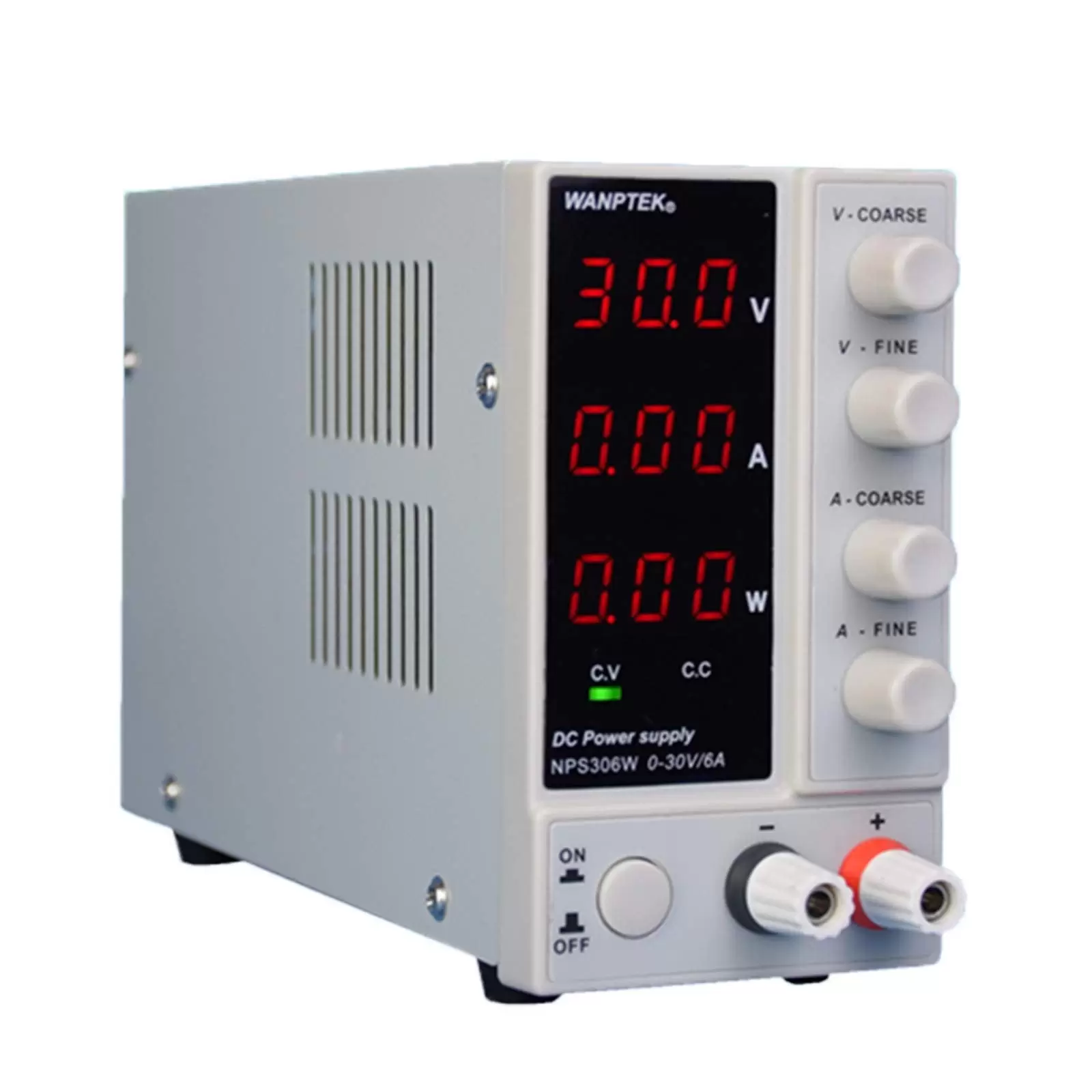 Adjustable Laboratory Power Supply 0-30V 0-6A LCD Displays DC Laboratory Power Supply Stabilized Power Supply 23*7*13cm NPS306W Easy to Use