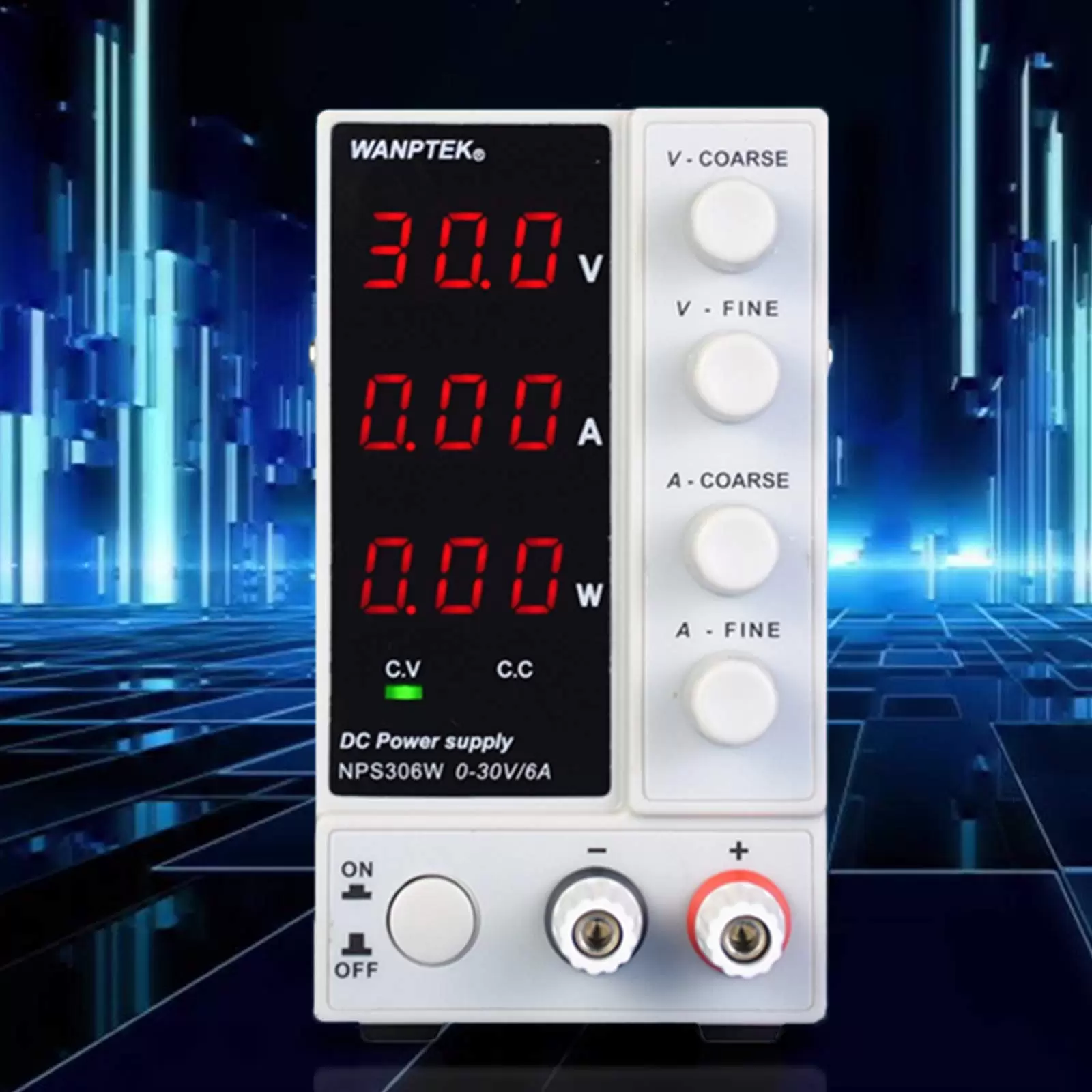 Adjustable Laboratory Power Supply 0-30V 0-6A LCD Displays DC Laboratory Power Supply Stabilized Power Supply 23*7*13cm NPS306W Easy to Use Adjustable Laboratory Power Supply 0-30V 0-6A LCD Displays DC Laboratory Power Supply Stabilized Power Supply 23*7*13cm NPS306W Easy to Use