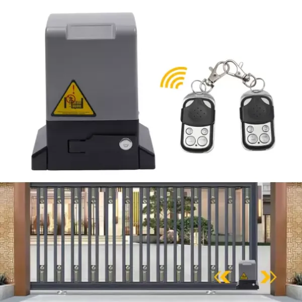 750W 1800KG Sliding Gate Drive Gate Drive Set Including 2x Remote Controls Suitable for Sliding Doors Made of Steel Wood Weighing Less than 3527 Pounds