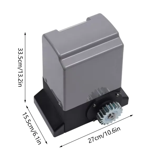 750W 1800KG Sliding Gate Drive Gate Drive Set Including 2x Remote Controls Suitable for Sliding Doors Made of Steel Wood Weighing Less than 3527 Pounds