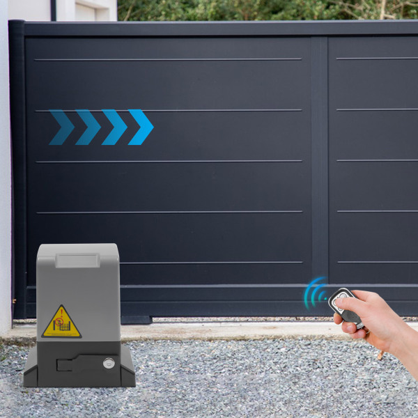 220V 3A 370W Sliding Gate Opener Suitable For Horizontally Sliding Wood Or Iron Gates 39.56*1.18*0.47 Inches Aluminum Alloy