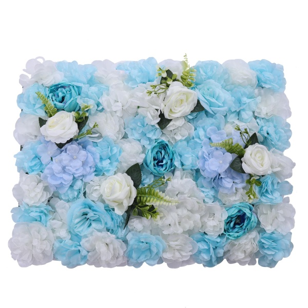 6 Pack Artificial Rose Flower Wall 60x40cm Realistic Silk Rose Flowers for Party Wedding Christmas Home Decor