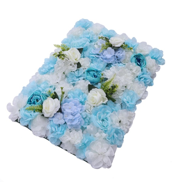 6 Pack Artificial Rose Flower Wall 60x40cm Realistic Silk Rose Flowers for Party Wedding Christmas Home Decor