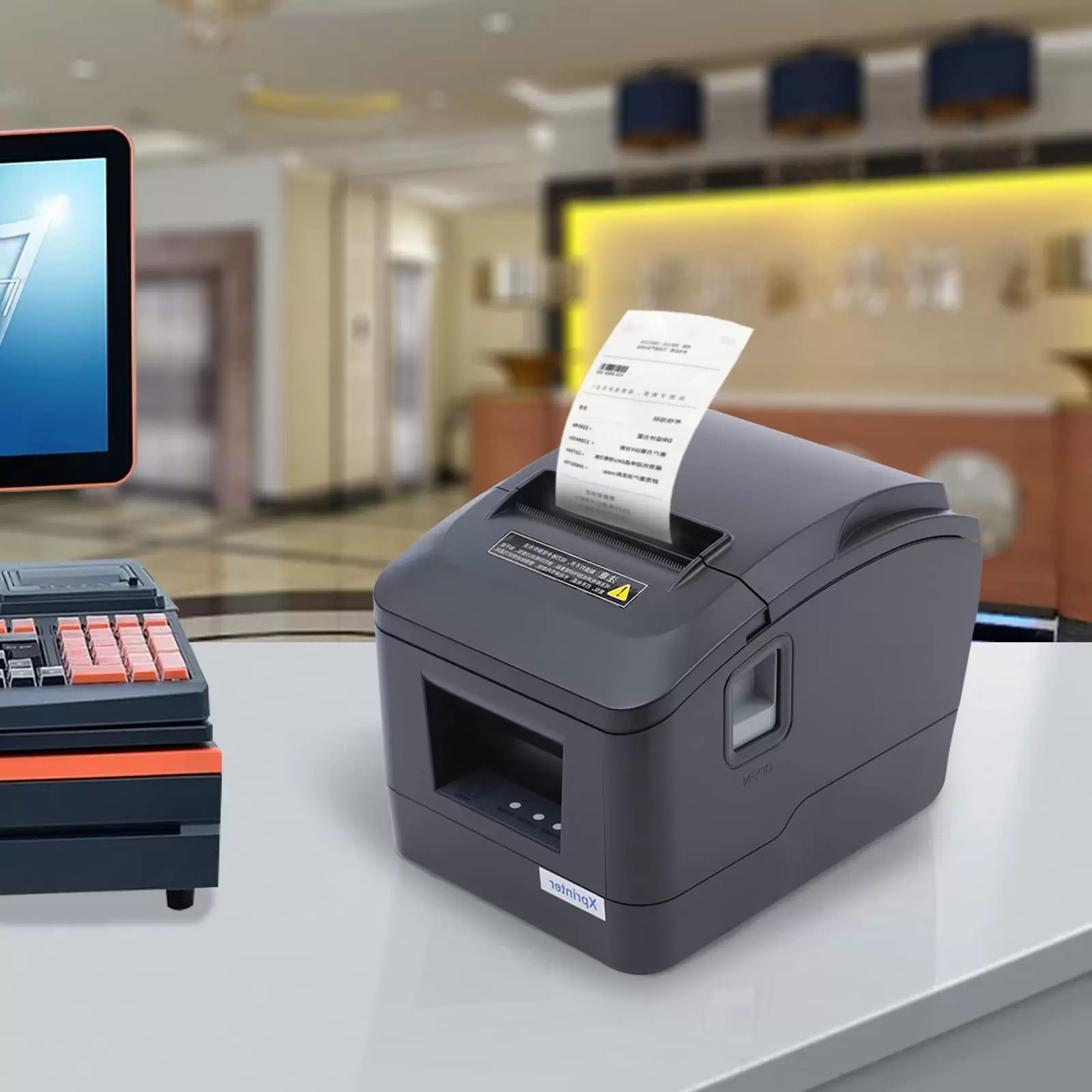 USB Thermal Receipt Printer 80mm POS Thermal Printer Cashier Candy Printer ESC/POS Paper Cutting Function Bluetooth Control Label Printer USB Thermal Receipt Printer 80mm POS Thermal Printer Cashier Candy Printer ESC/POS Paper Cutting Function Bluetooth Control Label Printer