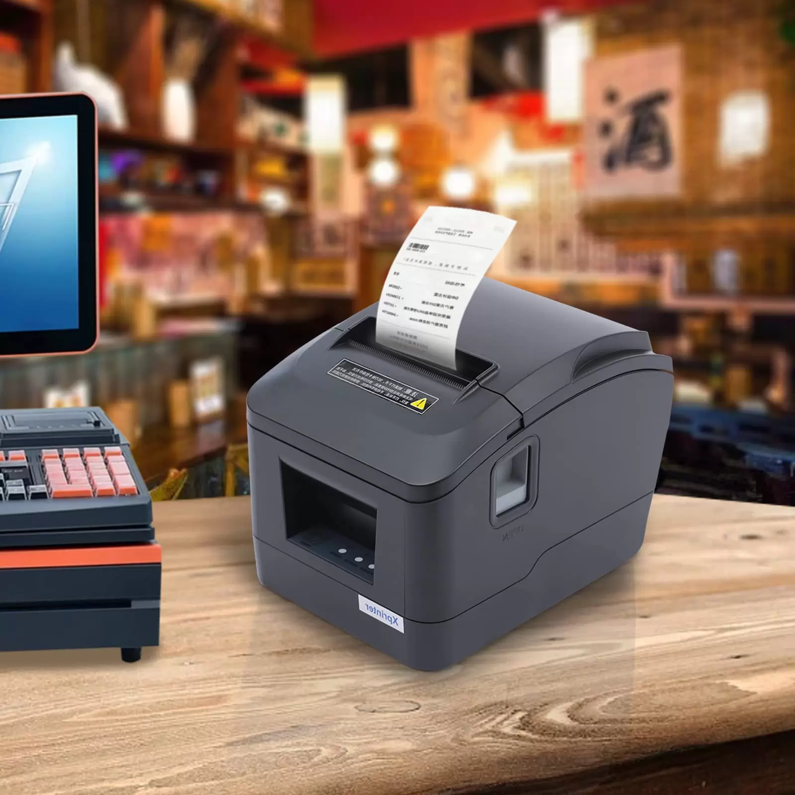 USB Thermal Receipt Printer 80mm POS Thermal Printer Cashier Candy Printer ESC/POS Paper Cutting Function Bluetooth Control Label Printer USB Thermal Receipt Printer 80mm POS Thermal Printer Cashier Candy Printer ESC/POS Paper Cutting Function Bluetooth Control Label Printer