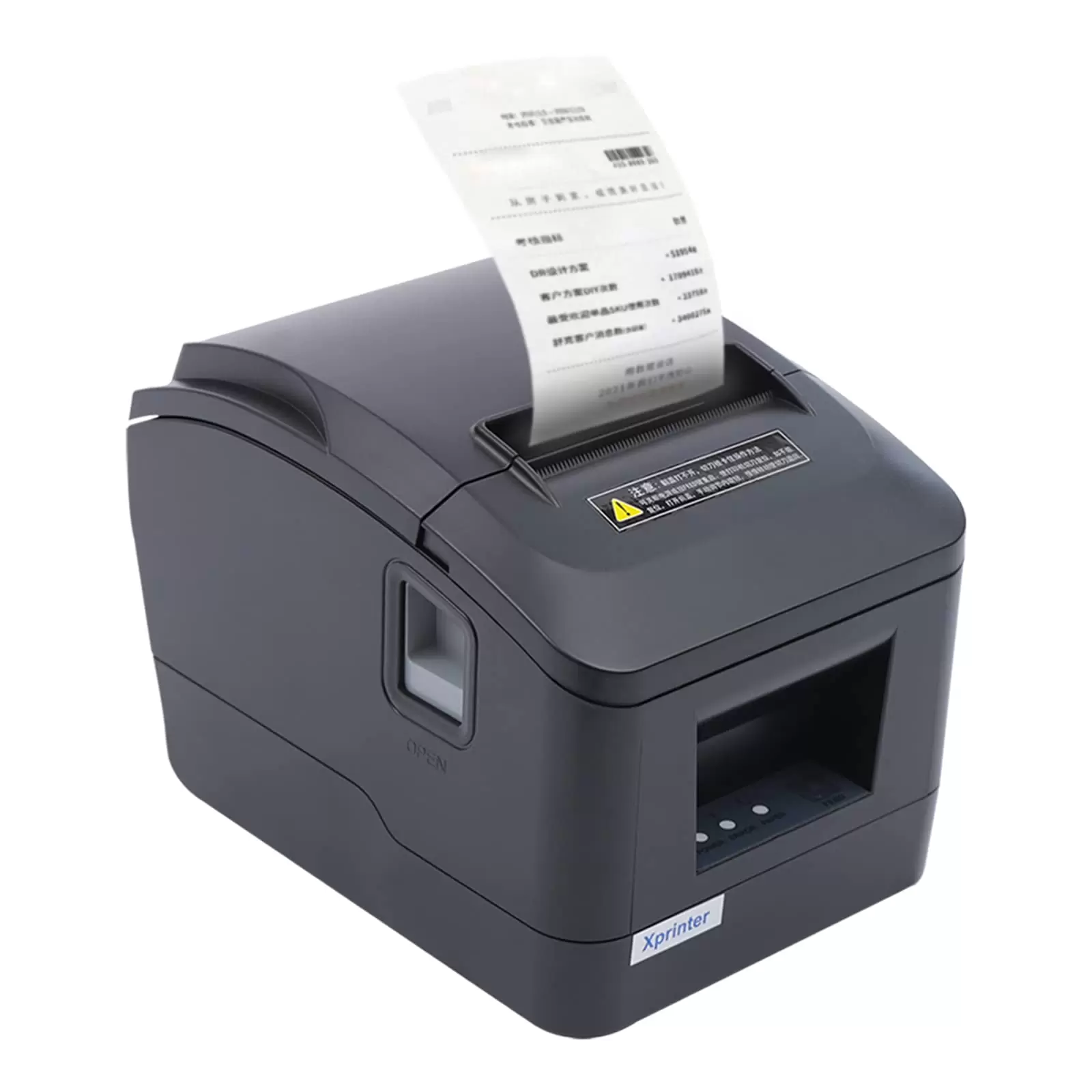 USB Thermal Receipt Printer 80mm POS Thermal Printer Cashier Candy Printer ESC/POS Paper Cutting Function Bluetooth Control Label Printer