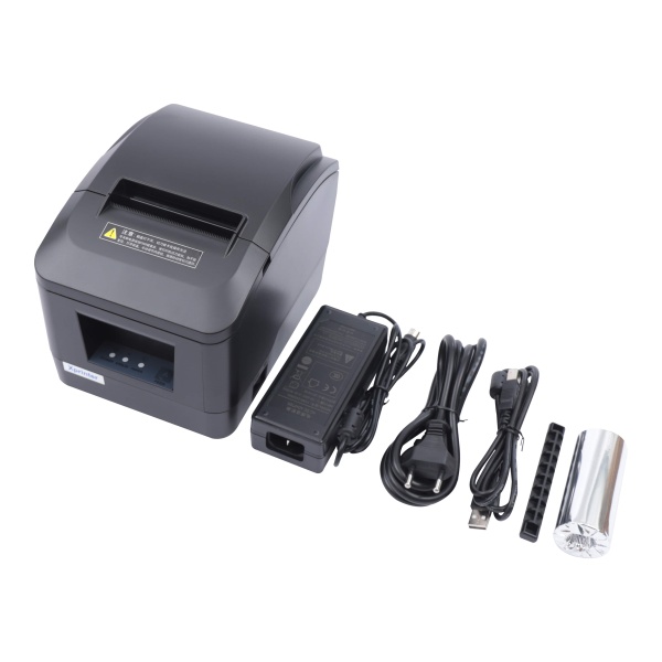 USB Thermal Receipt Printer 80mm POS Thermal Printer Cashier Candy Printer ESC/POS Paper Cutting Function Bluetooth Control Label Printer