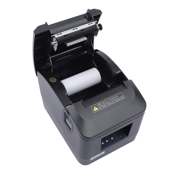 USB Thermal Receipt Printer 80mm POS Thermal Printer Cashier Candy Printer ESC/POS Paper Cutting Function Bluetooth Control Label Printer