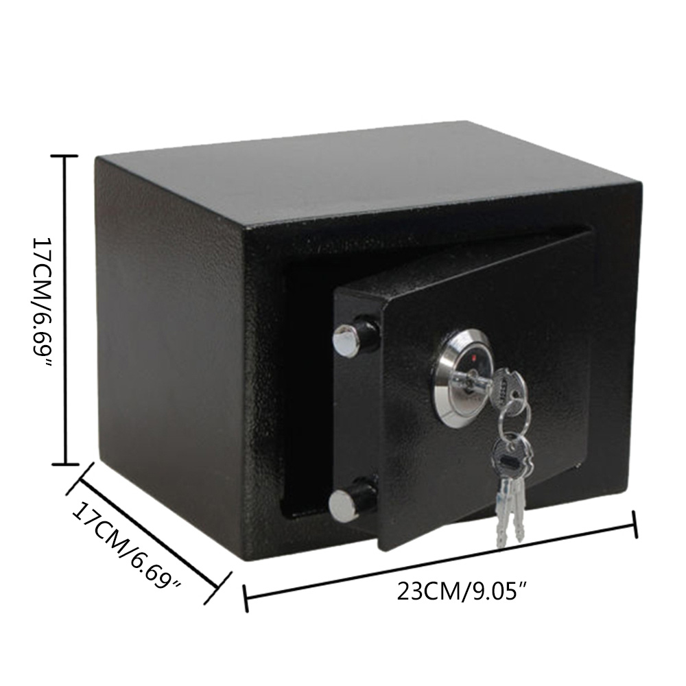 Safe Box, Wall-mounted Safe Box, Safe Money Box with 3 Keys for Families, Offices, Hotels, Schools, Hospitals