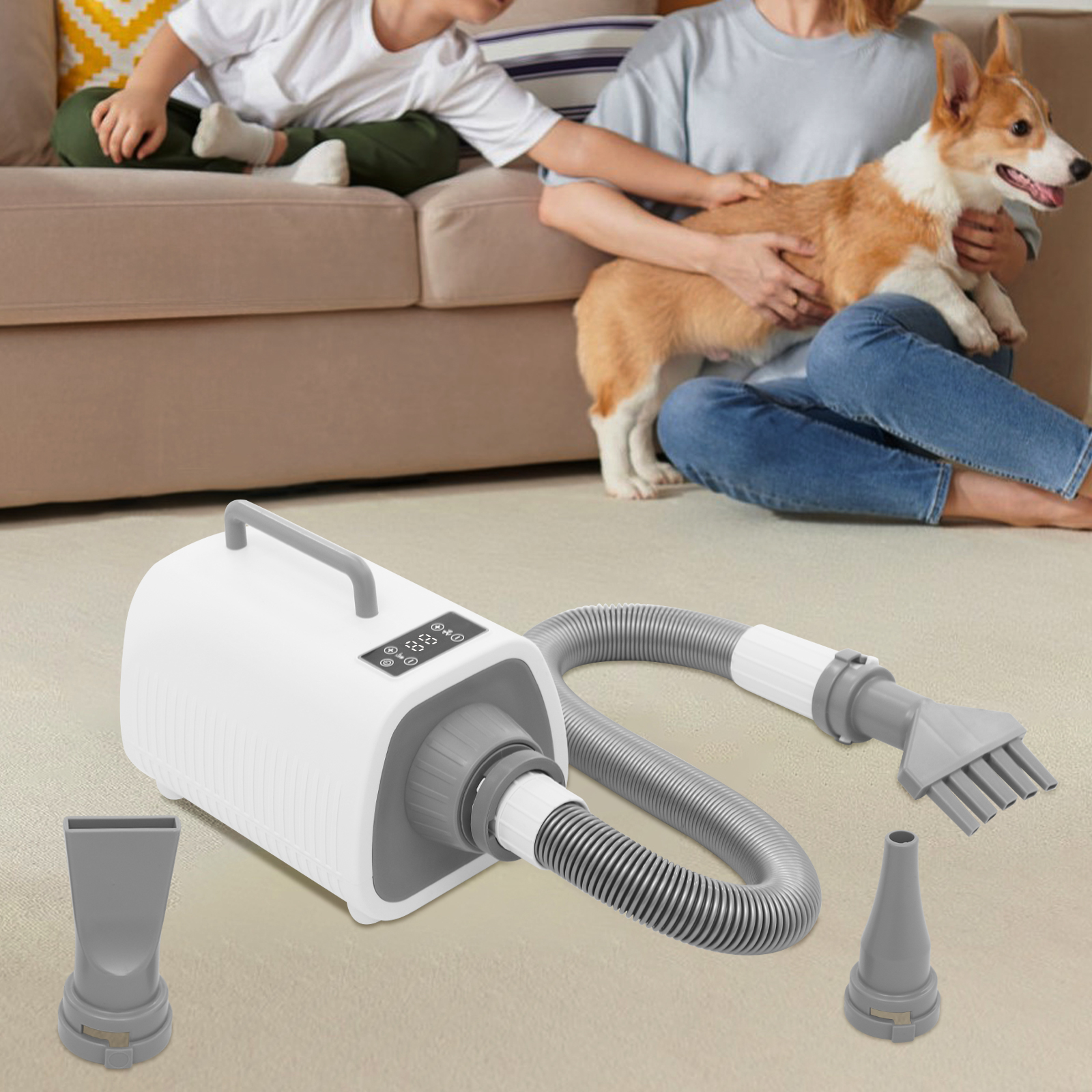 Dog hair dryer, dog grooming dryer, dryer for pets Dog hair dryer, dog grooming dryer, dryer for pets