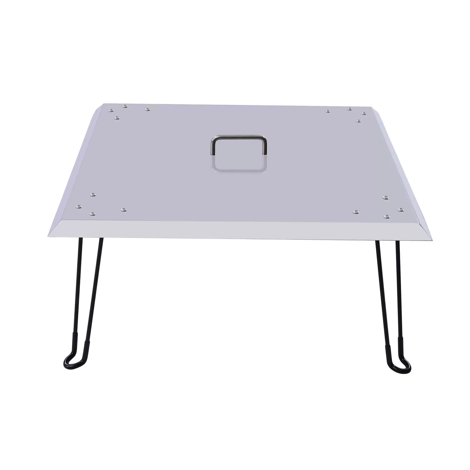 Outdoors Fire Pit Heat Deflector Pushes Heat Down and Out Stainless-Steel with Carrying Handle Exterior Fire Pit Heat Shield with 4 Foldable Legs for Gazebo or Patio Pit