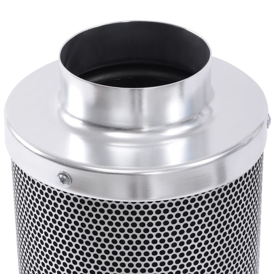 4 Inch Aluminum Reversible Activated Carbon Filter Set for Inline Duct and Curtain Fans