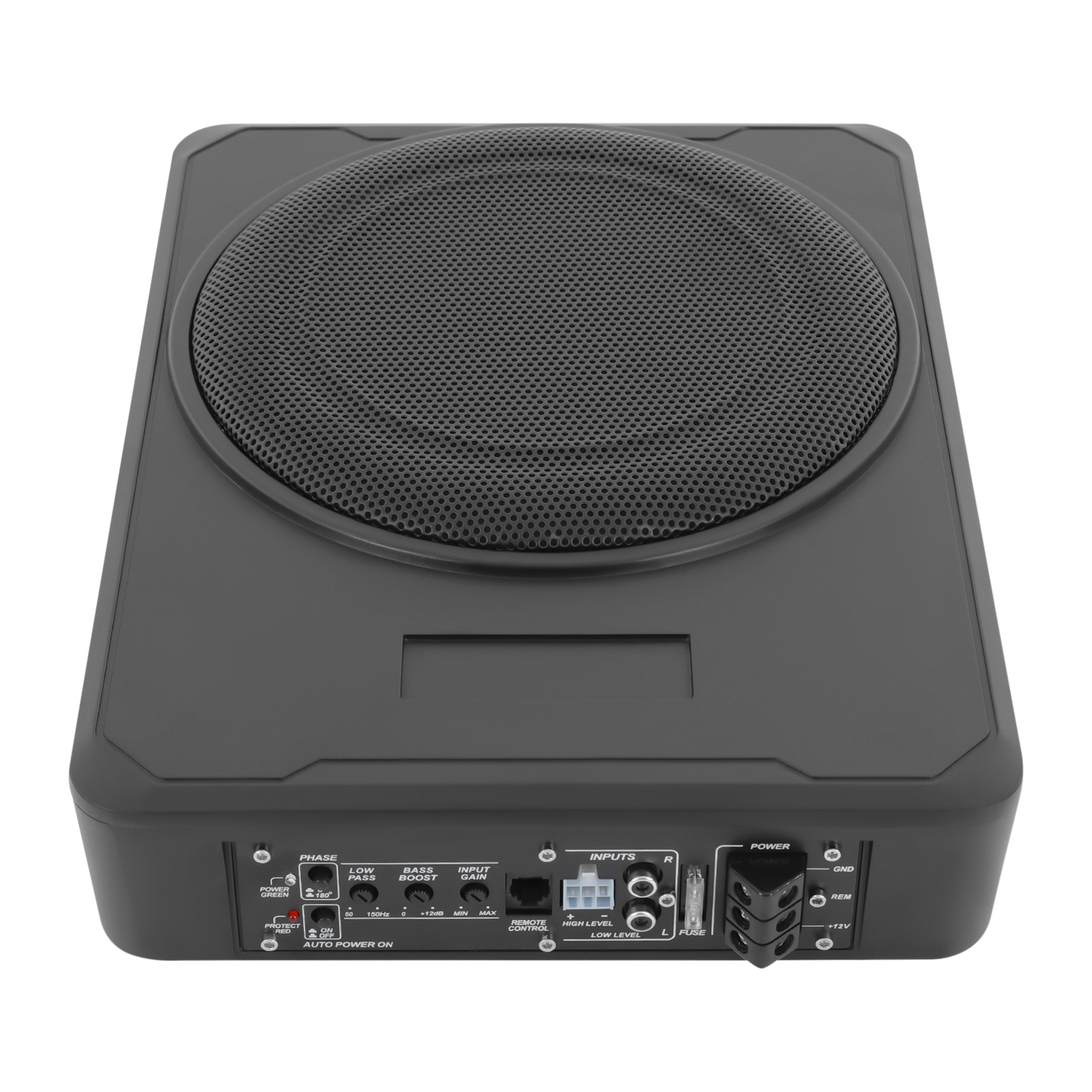 10 Inch 600W Car Subwoofer, Car Subwoofer for Under or Behind The Seat, Amplified Subwoofer