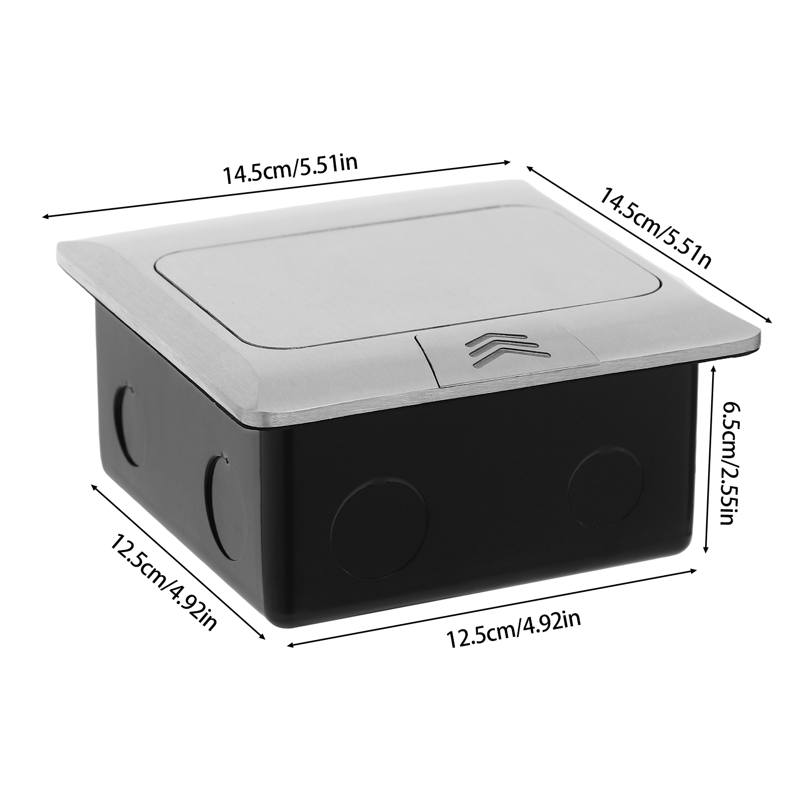 Floor recessed socket outlet box, Electrical socket outlet box, Safe protection, Panel size: 14.5*14.5 cm Floor recessed socket outlet box, Electrical socket outlet box, Safe protection, Panel size: 14.5*14.5 cm