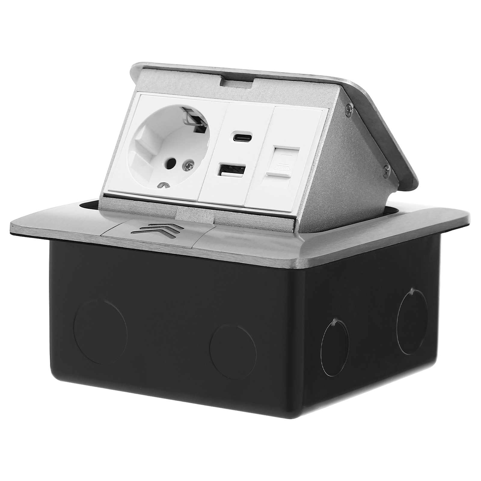 Floor recessed socket outlet box, Electrical socket outlet box, Safe protection, Panel size: 14.5*14.5 cm Floor recessed socket outlet box, Electrical socket outlet box, Safe protection, Panel size: 14.5*14.5 cm