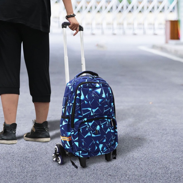 Trolley Backpack, Laptop Backpack, Suitcase Travel Bag, suitable for short trips, business trips, school or shopping, and many other scenarios (navy blue)