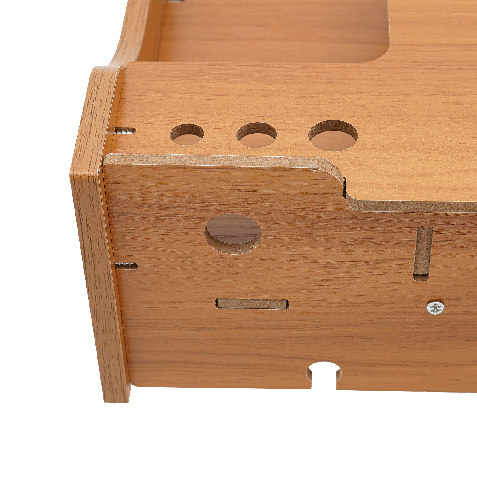 Computer Monitor Stand, Computer Rack with Lockable Drawer, Monitor Stand - sZ08 Side Thickened Cherry Wood Computer Monitor Stand, Computer Rack with Lockable Drawer, Monitor Stand - sZ08 Side Thickened Cherry Wood