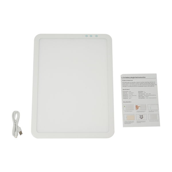 LED Bright Light Pad, Portable Wireless Light Board, Light Pad